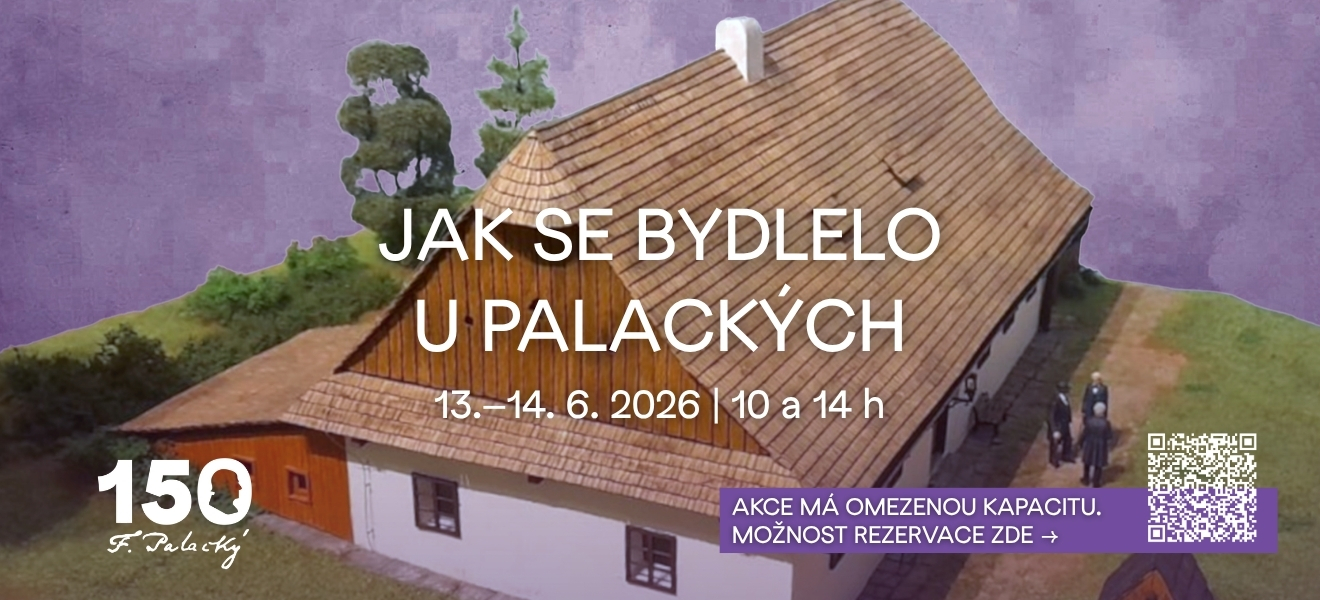 Web banner Bydleni u PalackychQR Rodn&yacute; dům Franti&scaron;ka Palack&eacute;ho🏛️
